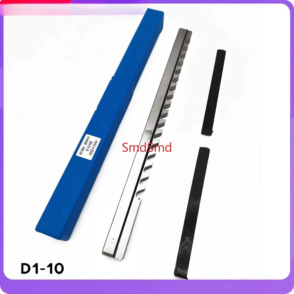 10mm D Push-Type Metric Sized with Shim HSS Cutting Groove keyway broach broaches set key broaching tool tools