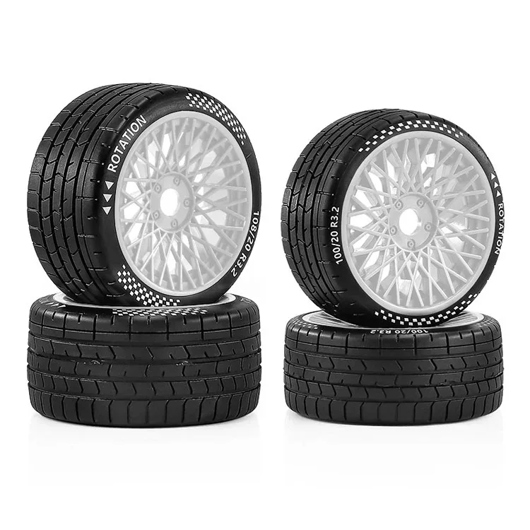 Heavy Duty Professional Drift Staggered Tire &Wheel Kit 17mm Hex Modified Upgrade for 1/7 ARRMA Felony Infraction RWD Mustang GT