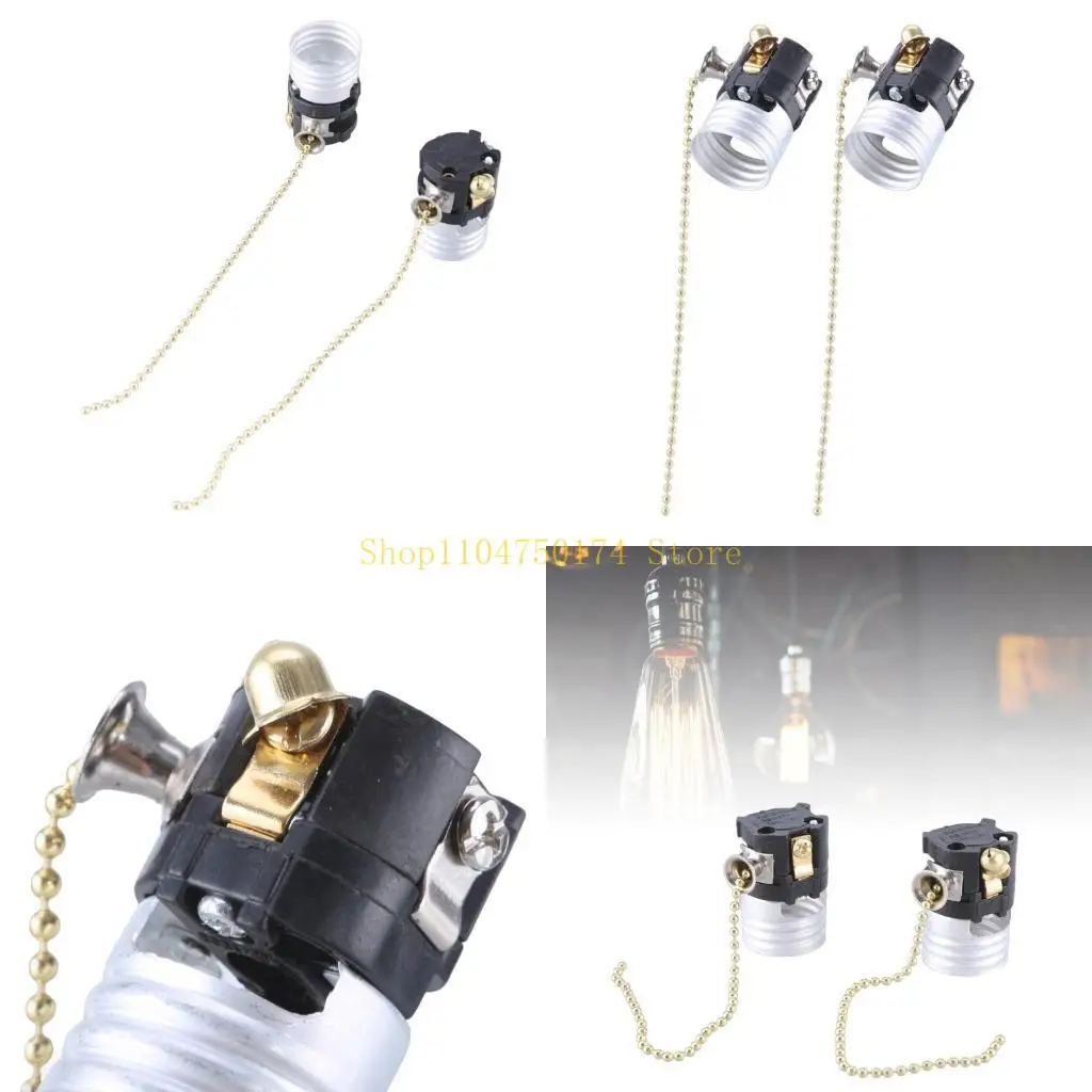 

Лампочка Metal E26/E27 с ручкой переключателей 2pcs для безопасного соединения верхняя продажа