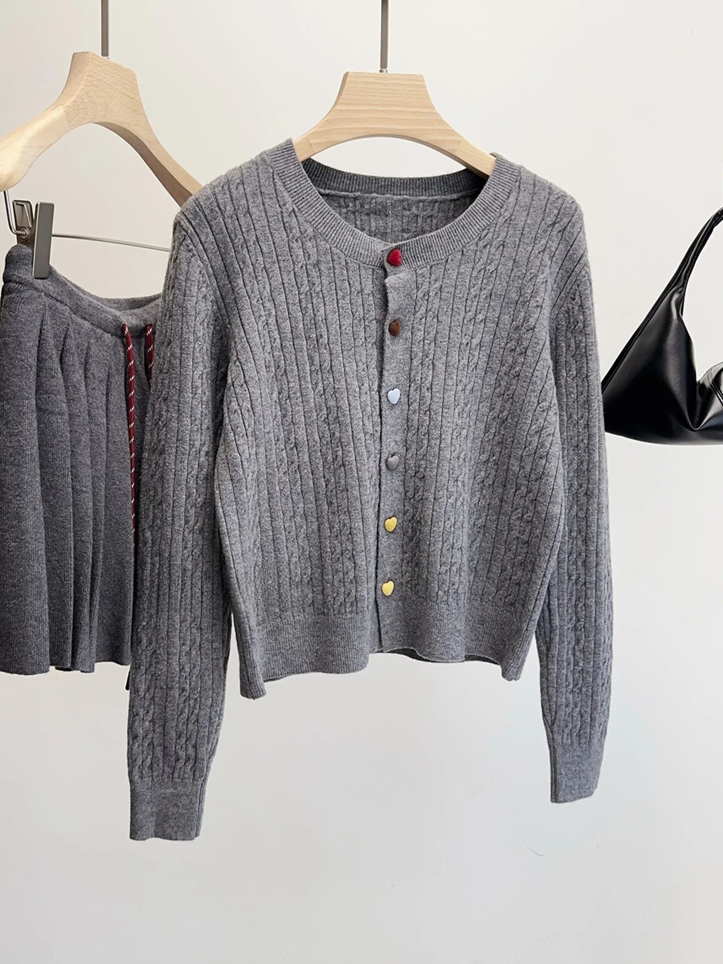 Soft Cozy Korean Sle Women's Long Sve round Ne Open Cardigan Comfortable Loose Knitted Sweater Versatile Autumn Faion