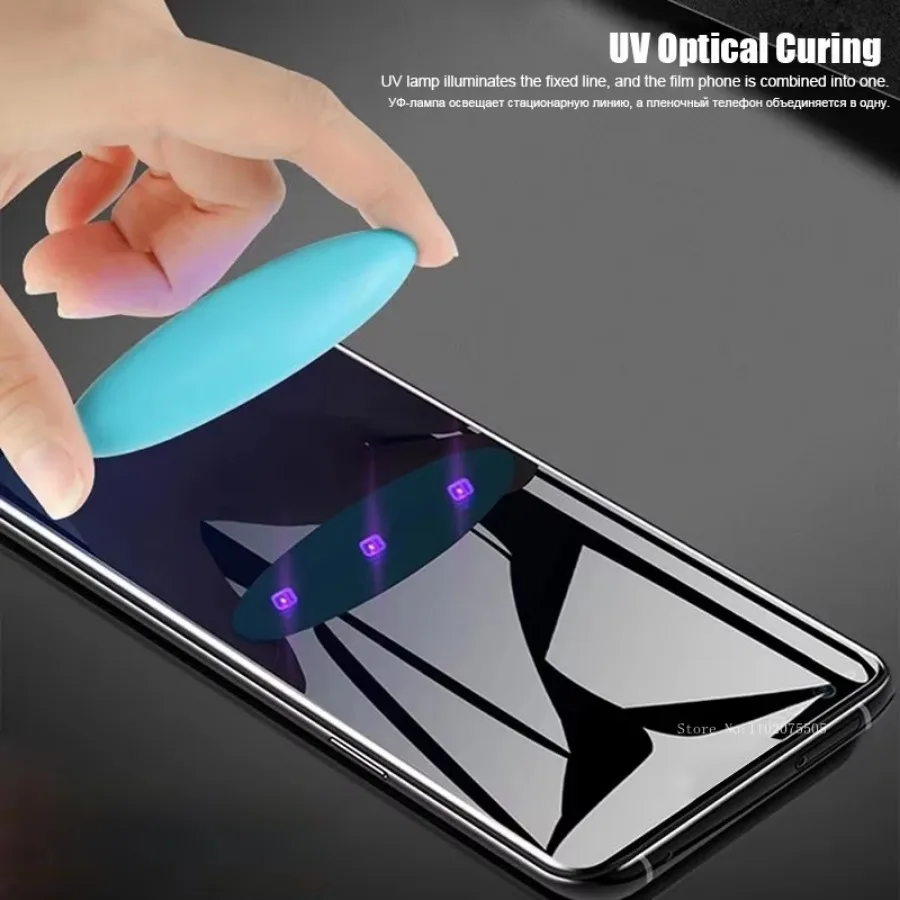 UV-Flüssigkleber aus gehärtetem Glas für Oneplus 12 11 10 Pro Schutzfolie Oneplus 7 7T 8 8T 9 9R 9RT Ace 2 Pro 12 Displayschutzfolie