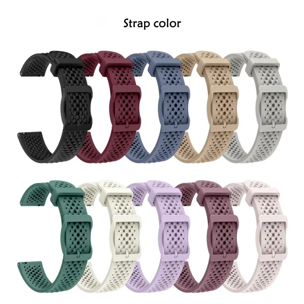 Silicone Strap for Garmin Lily 2 Active14mm Sun-shaped Watch Buckle Design Watch Band for Garmin Lily 2 Active Breathable Strap