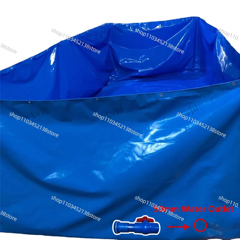 Customized 10000 Liters Polyvinyl Chloride Waterproof Oil Cloth Tank Liner Shrimp Pond Liner