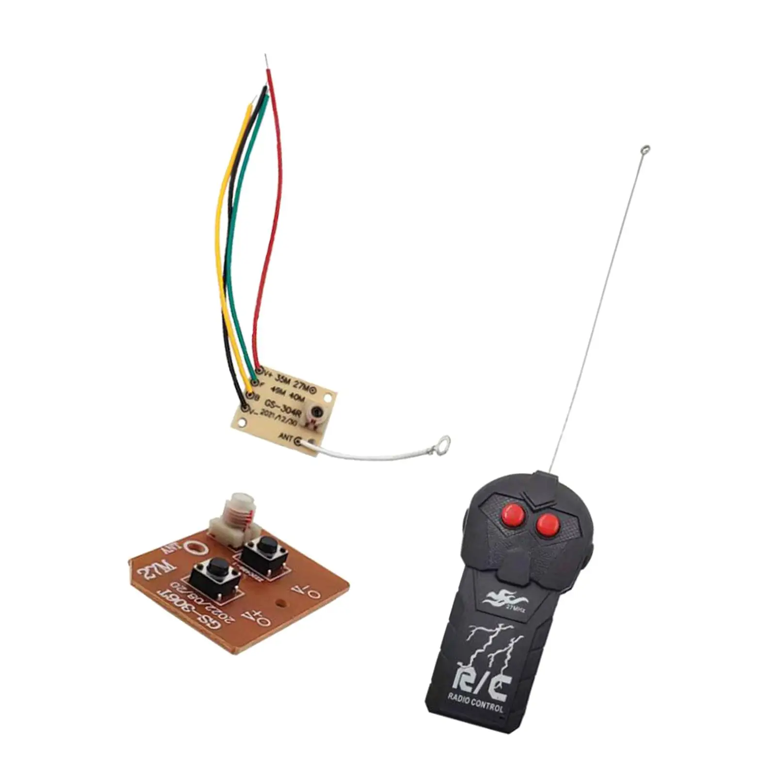 RC Module Set Dual Channel DIY Electronics Component Electronics Receiver for Activities Household Office Toy Car Network