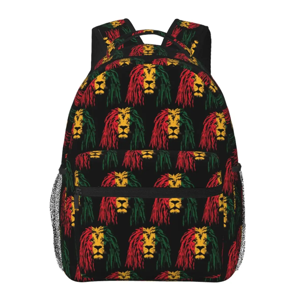 

Colorful Dreadlocked Lion Backpack Student Boys Girls BookBag Children School Bag Computer Shoulder Bags for Men Women