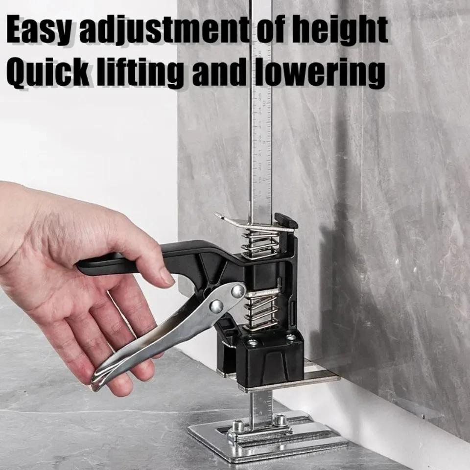 Stainless Steel Cabinet Board Lifter Portable Arm Jack Tile Height Adjuster Door Panel Drywall Lifting Labor-Saving Lifting Tool
