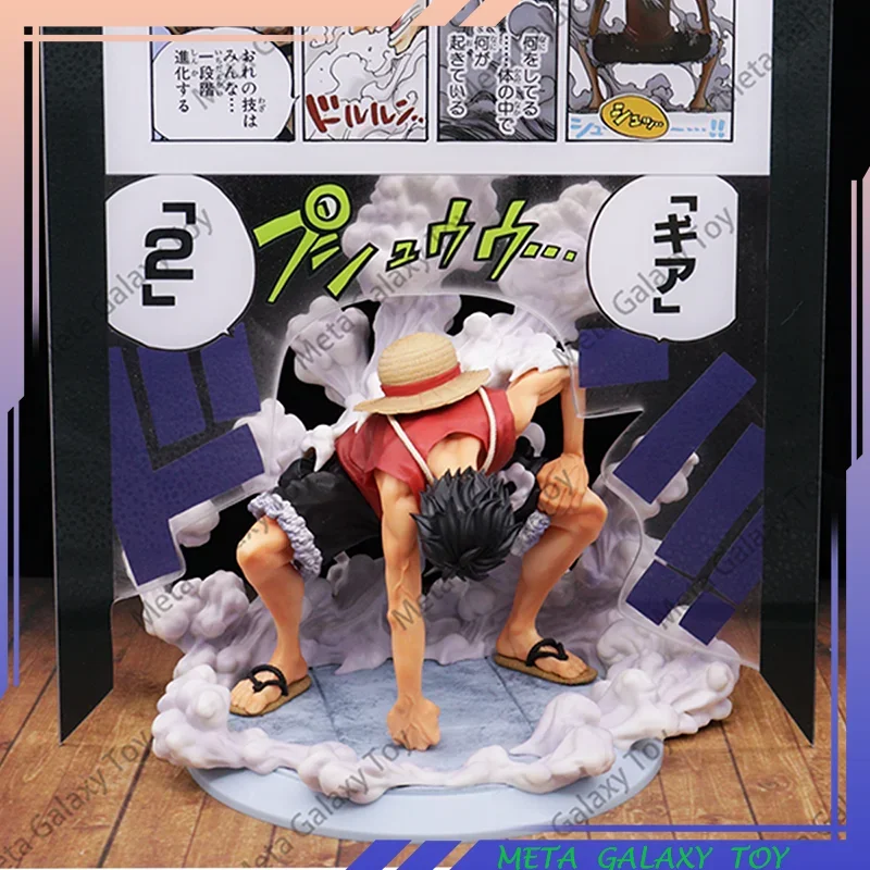 

Anime One Piece Figure Luffy Gk Figure Monkey D. Luffy Peripherals Ornament PMMA Background Board Custom Cartoon Decor Toys Gift