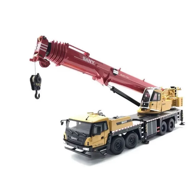 Authentic 1:36 SANY STC800T6 80ton Automobile Diecast Truck Crane model All-terrain metal truck pre-built crane model for gift