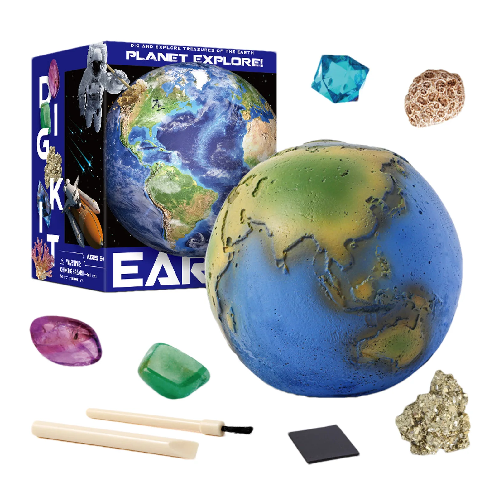 Gemstone Archaeological Excavation Solar System Science Planets Exploration Gem Mining Kit Assembly Gifts