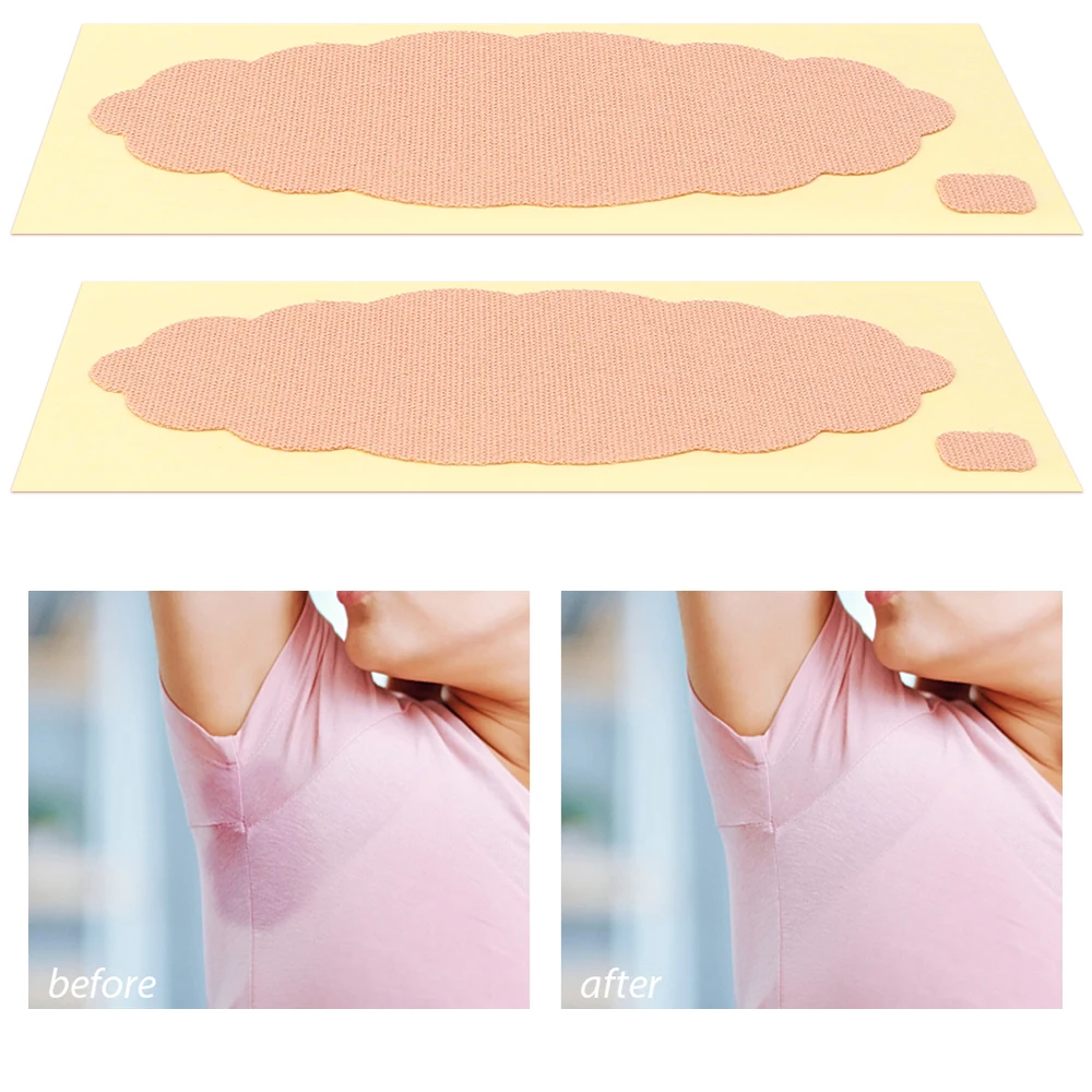 Underarm Pads Dress Sweat Perspiration Pads Underarm Armpits Sweat Pads Deodorant for Women Armpit Absorbent Pads 10PCS