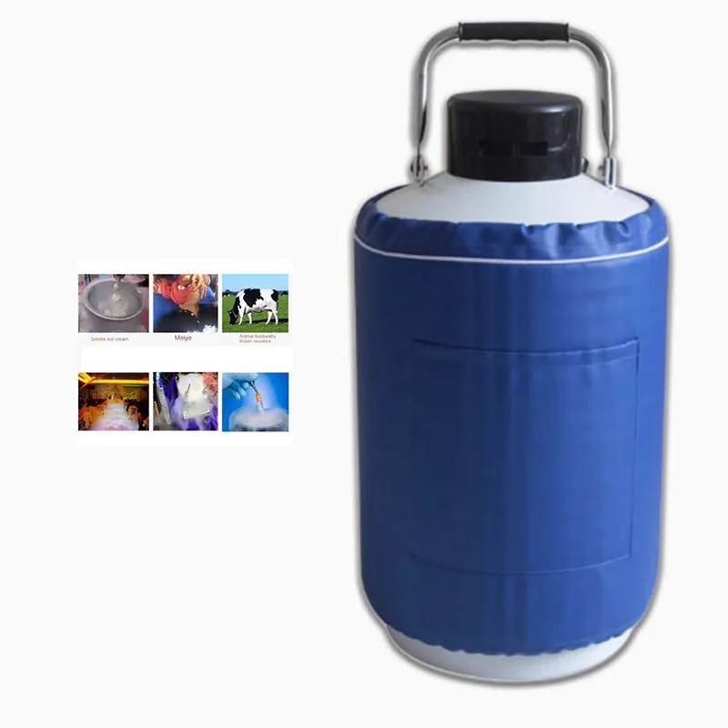 Резервуар для жидкого азота на 10 л для косметической промышленности, научный резервуар для жидкого азота для сохранения спермы