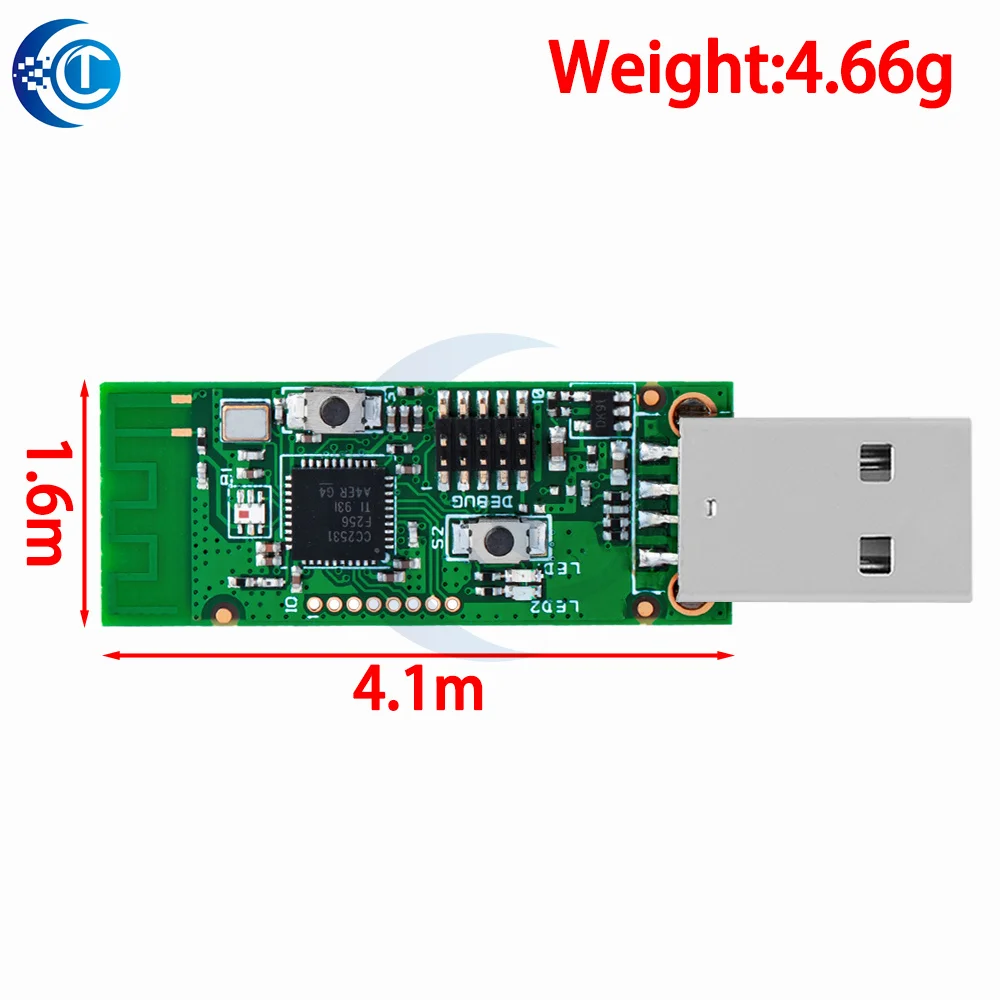 Programmatore multiprotocollo CC2540/CC2531 |   Sniffer Bluetooth 4.0 e Zigbee |   Cavo di download USB