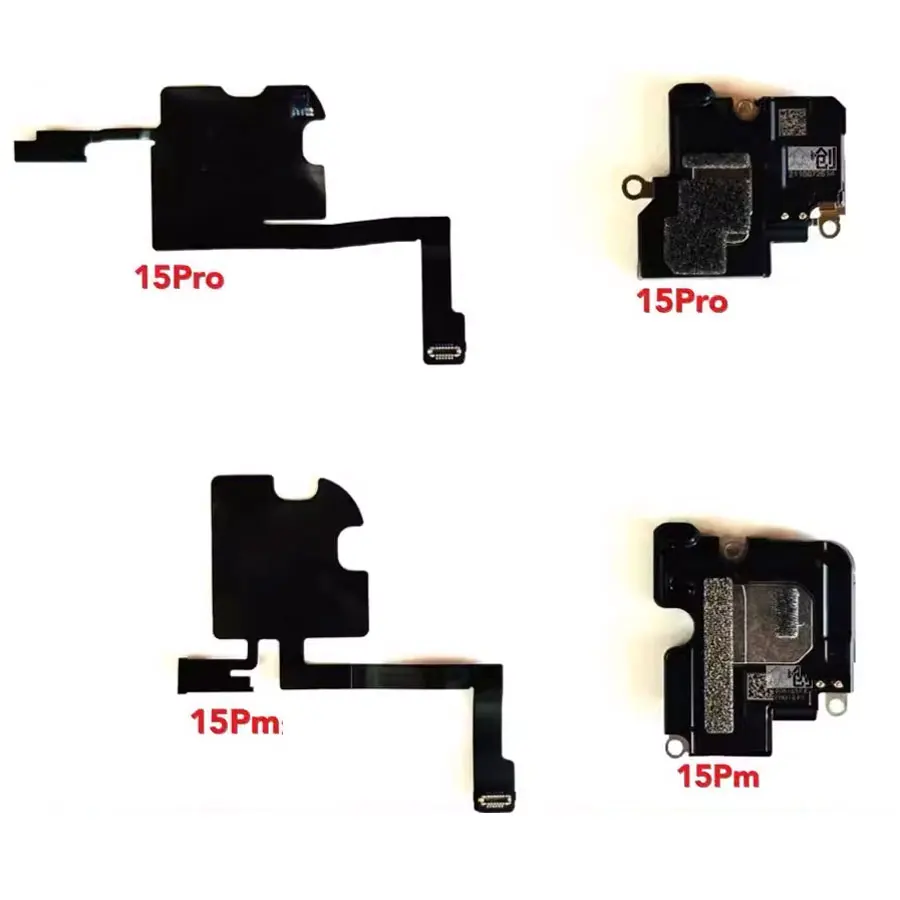 Original For IPhone 15 plus Earpiece Proximity Light Sensor Flex Cable For Iphone 15 Pro Max Earpiece Speaker Assembly