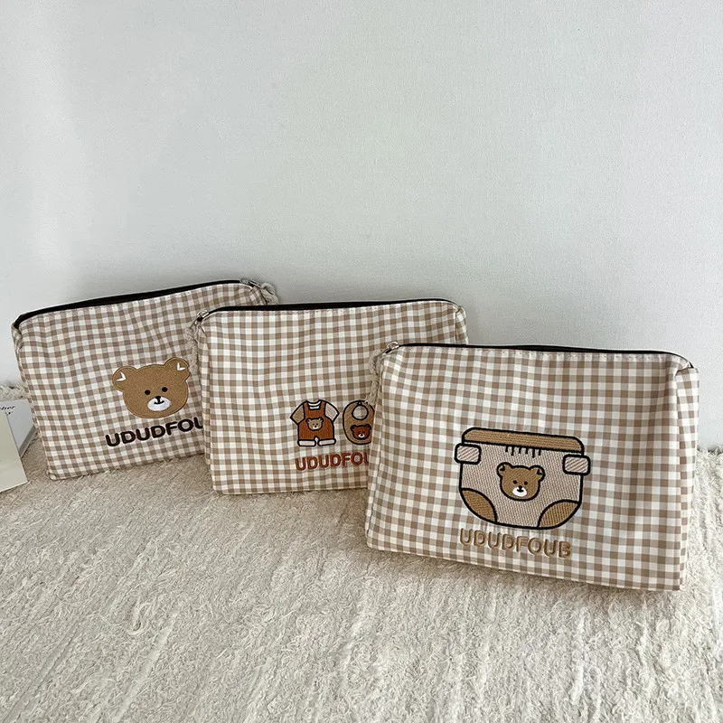 

1pc 25*19*7cm Ins Baby Diaper Storage Bag Convenient Bottle and Diaper Bag Baby Clothing Storage Bag Mom's Stroller Hanging Bag