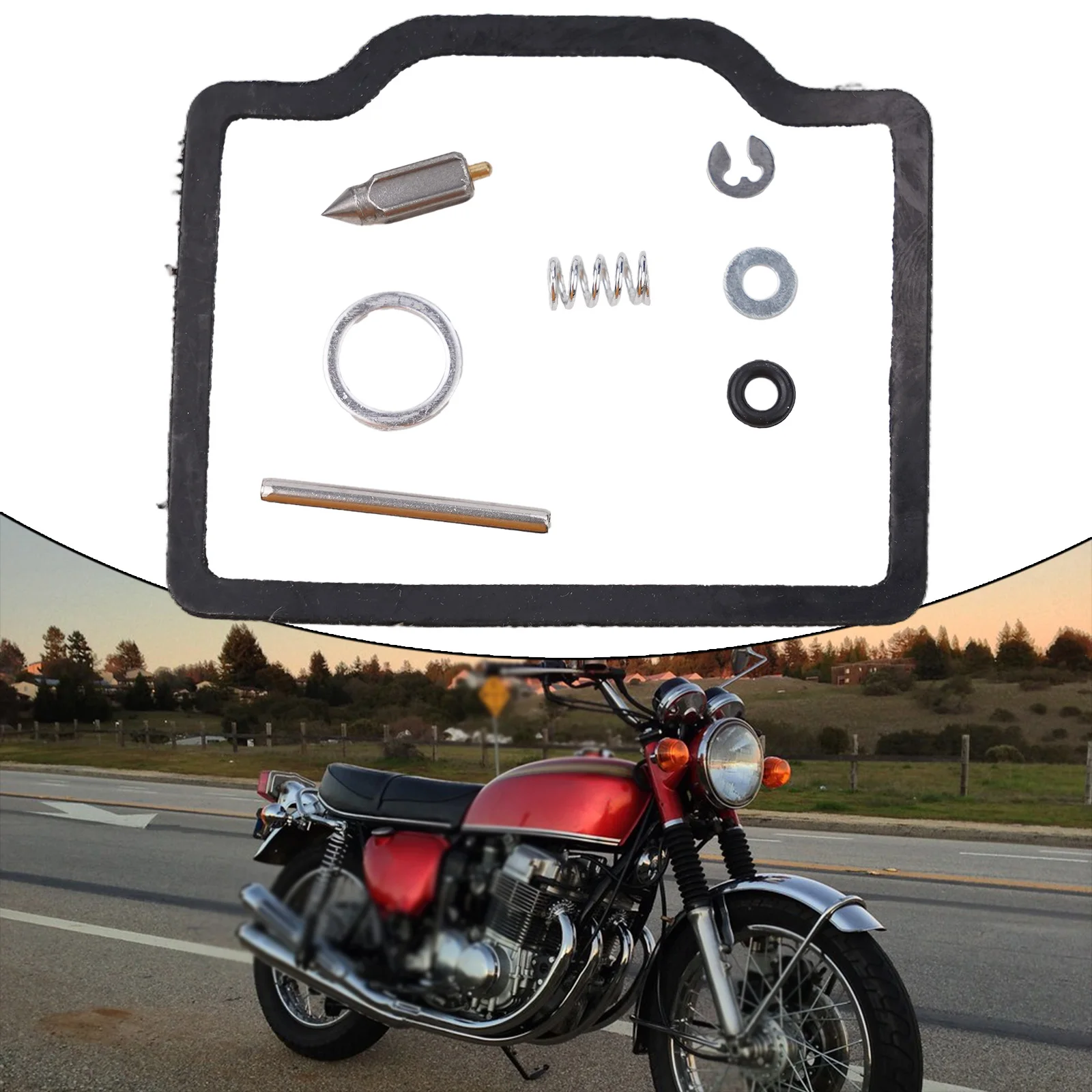 

Комплекты для восстановления карбюратора карбюратора, 4 комплекта аксессуаров, подходят для мотоциклов Honda CB750K-1976, полезный ремонт