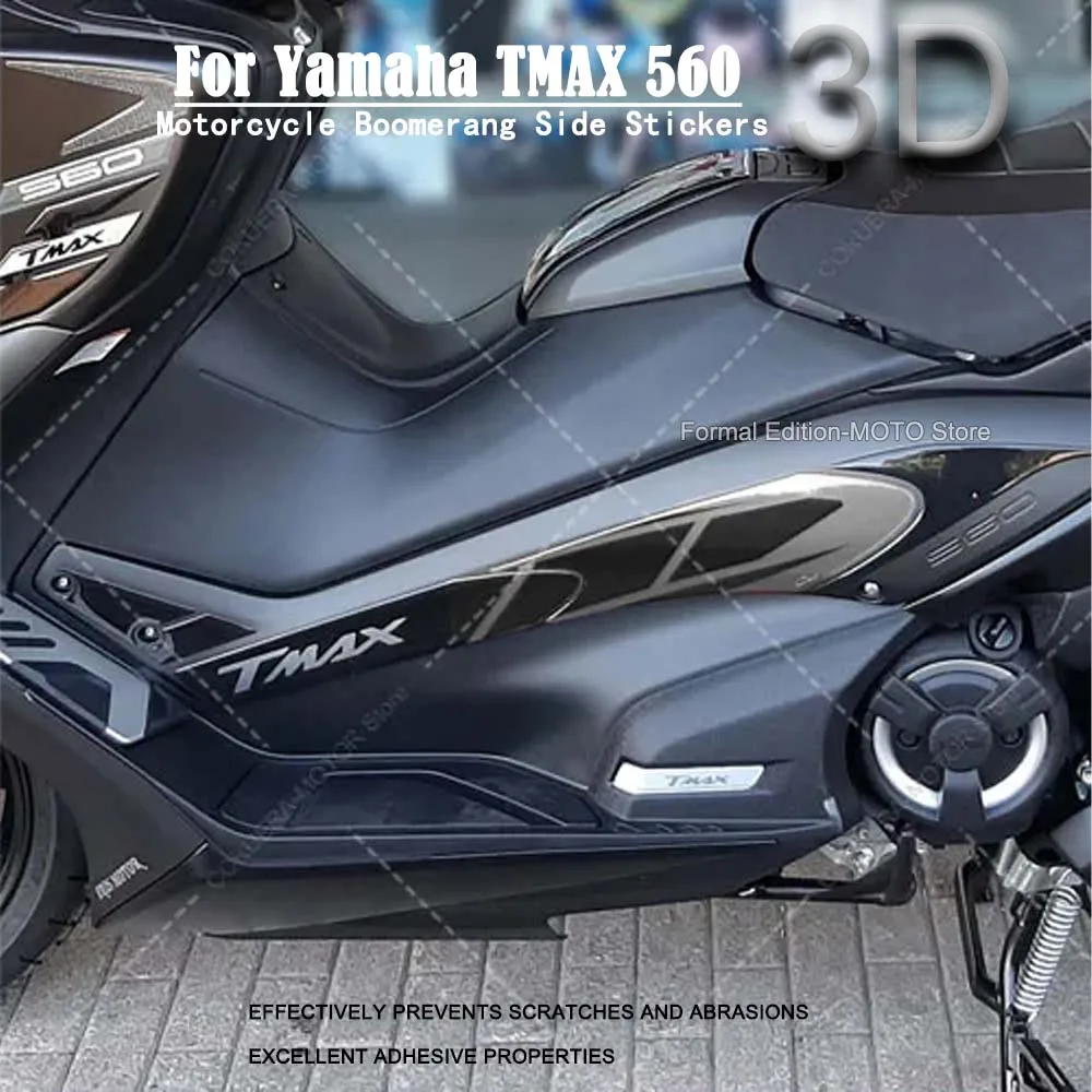 

Motorcycle Boomerang Side Stickers for Yamaha TMAX 560 2020- Waterproof Scratch Resistant 3D Epoxy Resin Protection Sticker Kit