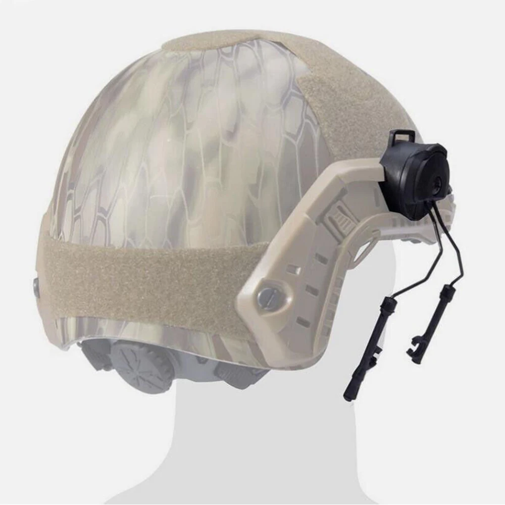 Tactical Headset Bracket Fast Ops Core Helmet ARC Rail Adapter Set Comtac II Series Military Noise Cancelling Headset