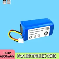 Free shipping 100% New Original 14.4v 12800mAh Battery for LIECTROUX C30B Robot Vacuum Cleaner 1pc/pack