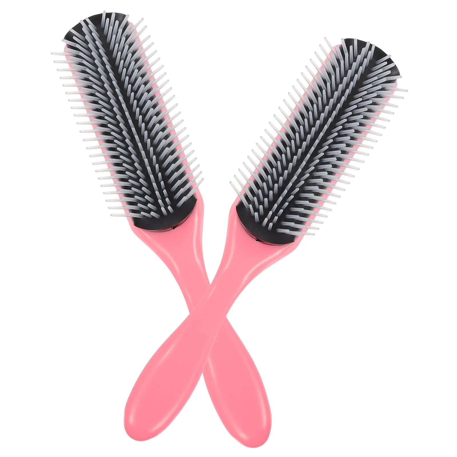 

2 шт. массажные расчески-щетки для распутывания и укладки кудрявых густых волос, инструмент для салонов и домашнего использования, тонкая расческа для гладкости волос
