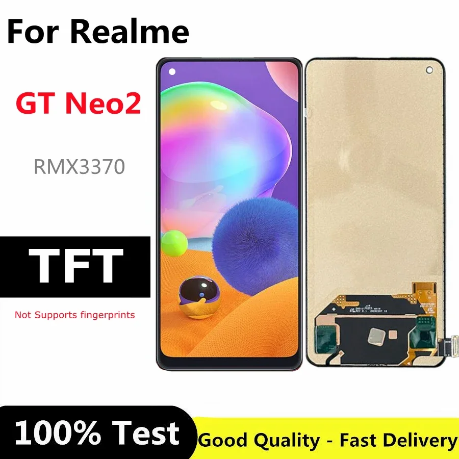 

TFT 6.62 inch For OPPO Realme GT Neo2 RMX3370 LCD Display Touch Screen Digitizer Assembly For Realme GT Neo2 lcd