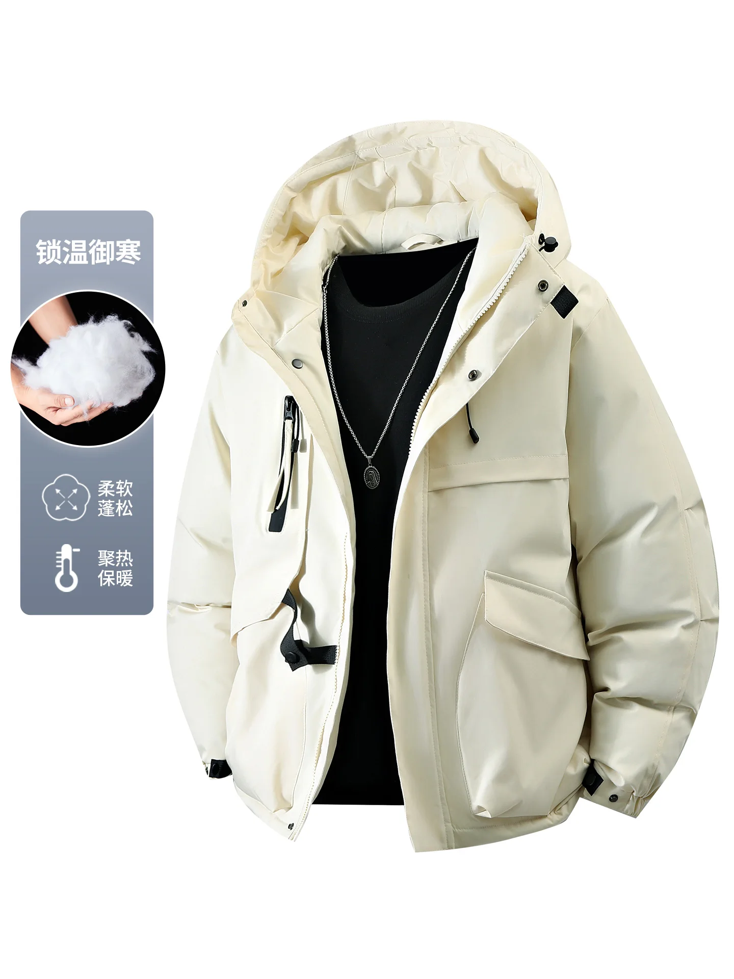 Men New Trendy Couple Windproof Warm Parkas Men Thick Outdoor Windbreaker Coat Men Fashion Casual Waterproof Coat Men Outerwear
