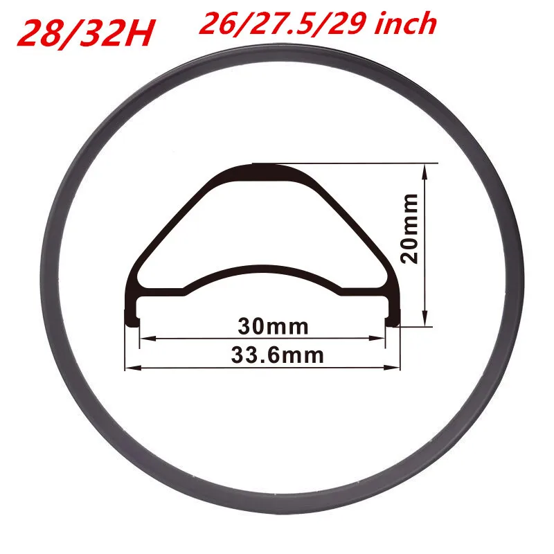 Obręcz MTB z zaworem francuskim, 26, 27,5, 29 cali, 28 otworów, 32 otwory, 6,5 mm, koło rowerowe, części rowerowe, W SZTUKA