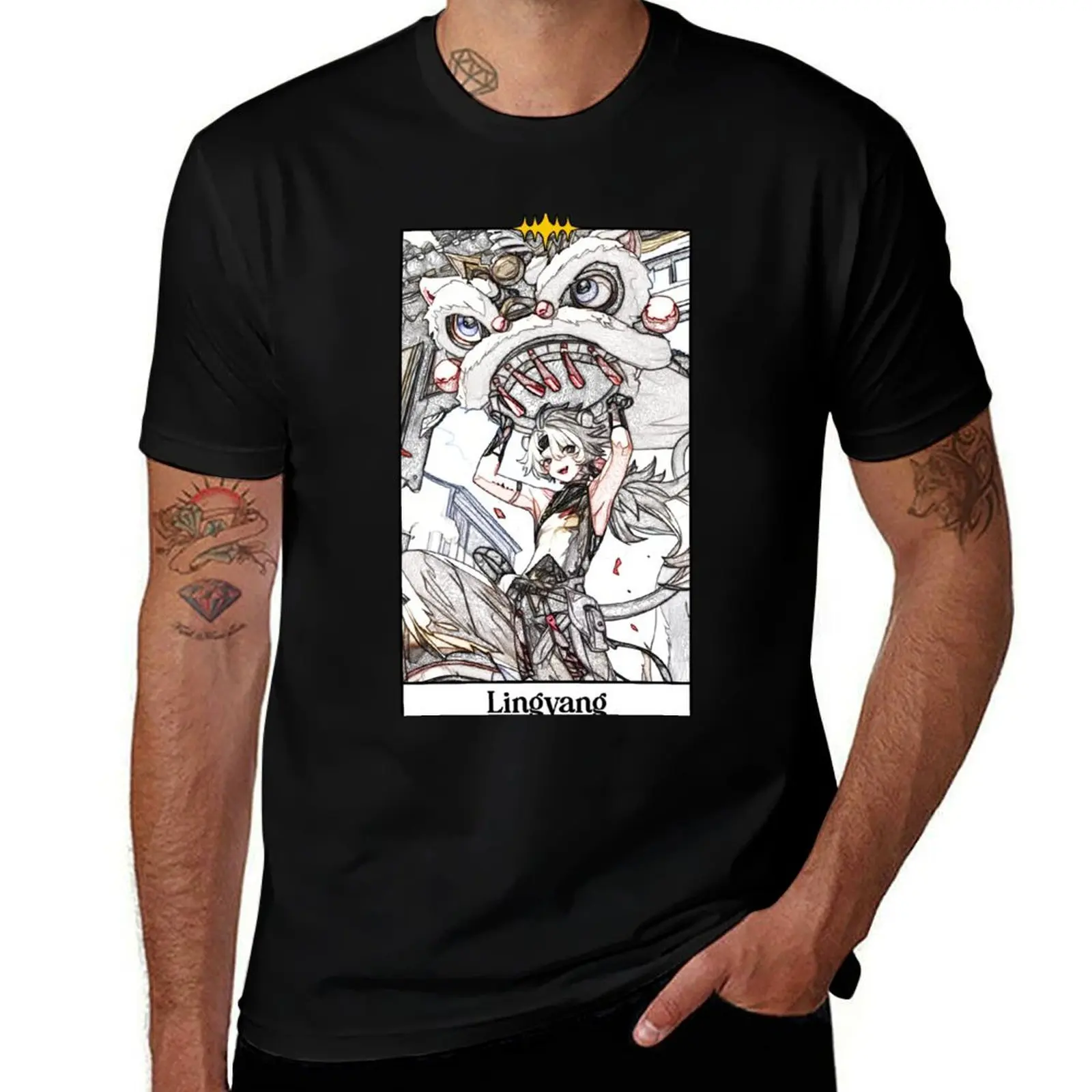 

Lingyang Tarot Style T-Shirt custom t-shirts Anime t-shirt designer shirts mens plain t shirts