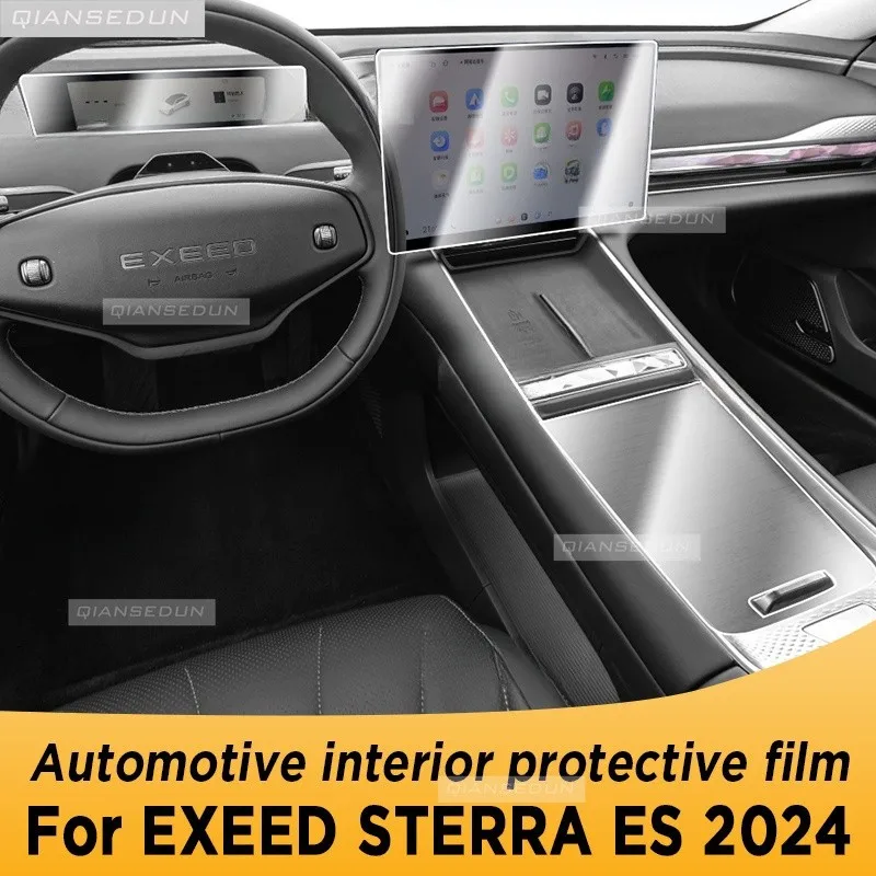 

Automotive Interior Screen TPU Protective Film Cover Anti-Scratch Sticker For EXEED STERRA ES 2024 Gearbox Panel Navigation