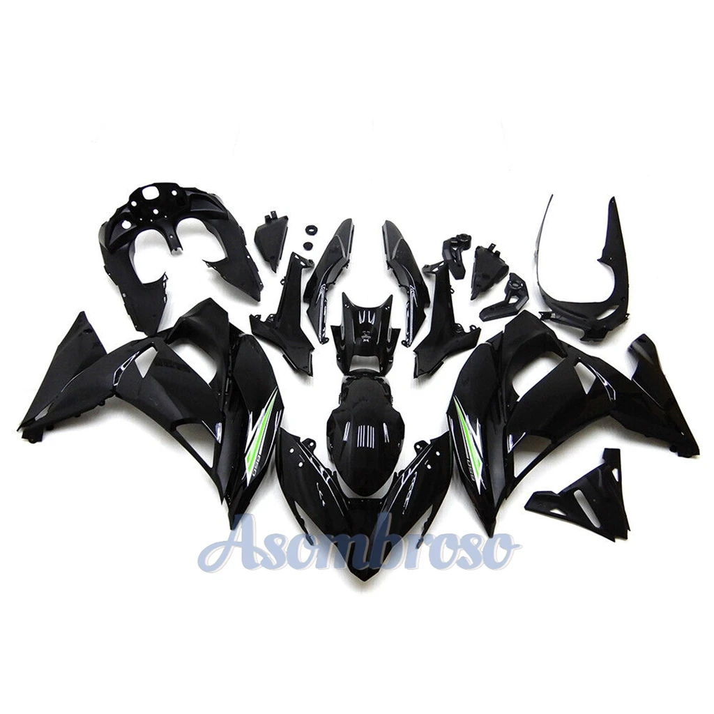 Black fairing kit for Kawasaki Ninja650R ER-6F 2017 2018 2019 Ninja650 17 18 19 Motorcycle Injection Mold ABS Plastic body image 2
