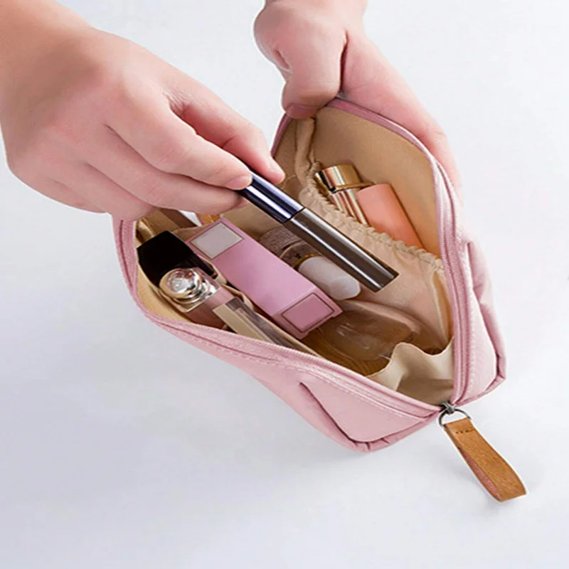 Simpatica custodia portatile per rossetto da viaggio, borsa per trucco, borsa per trucco, borsa per la cura della pelle, borsa da toilette, cubi da imballaggio, dormitorio da crociera da viaggio, matrimonio