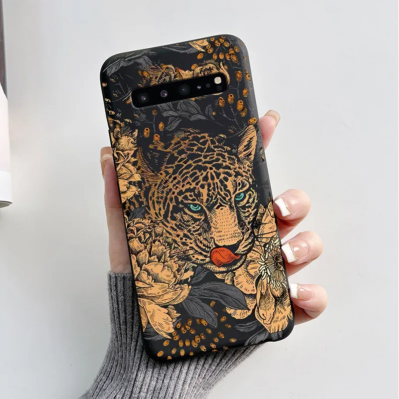For Samsung S10 5G Case Cute Cartoon Soft Silicone Matte Slim Protective Phone Cover For Samsung Galaxy S10 5G G977N Case Coque
