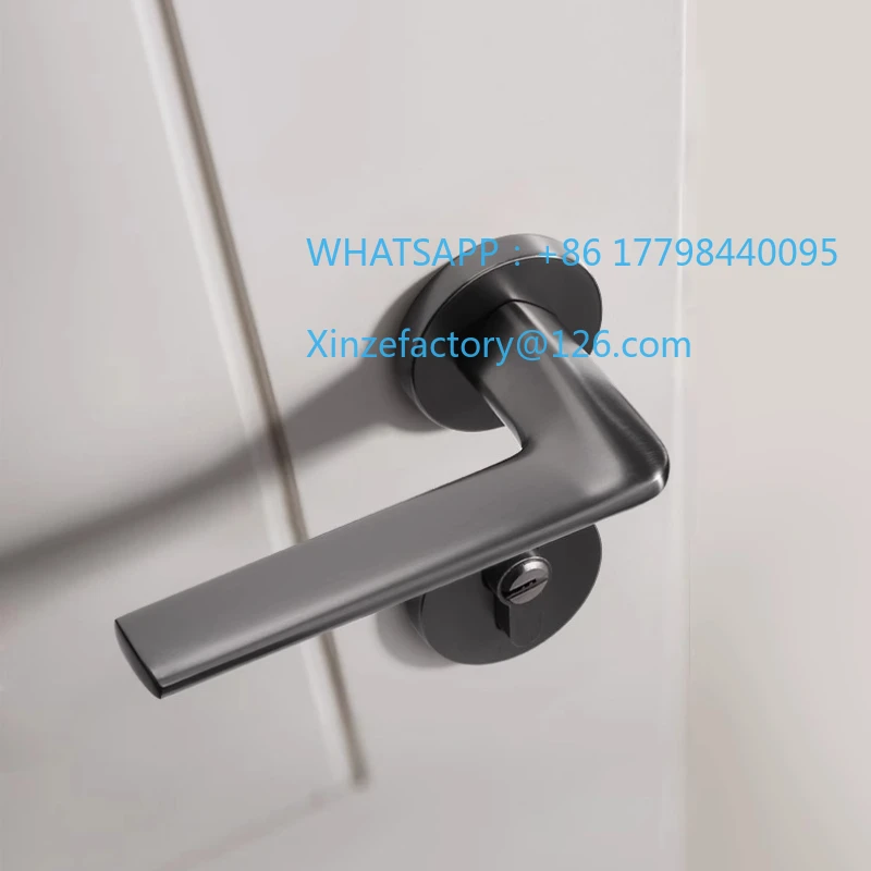 تخصيص الحديثة غرفة نوم قفل الباب غرفة داخلية باب الأجهزة الصامت قفل مغناطيسي الملحقات المنزلية مقبض الباب الخشبي Se