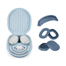 Yinke Smart Case for AirPods Max Headphones, with Silicone Earpad Cover/Ear Cups Cover and Headband Cover Anti-Scratch Accessory