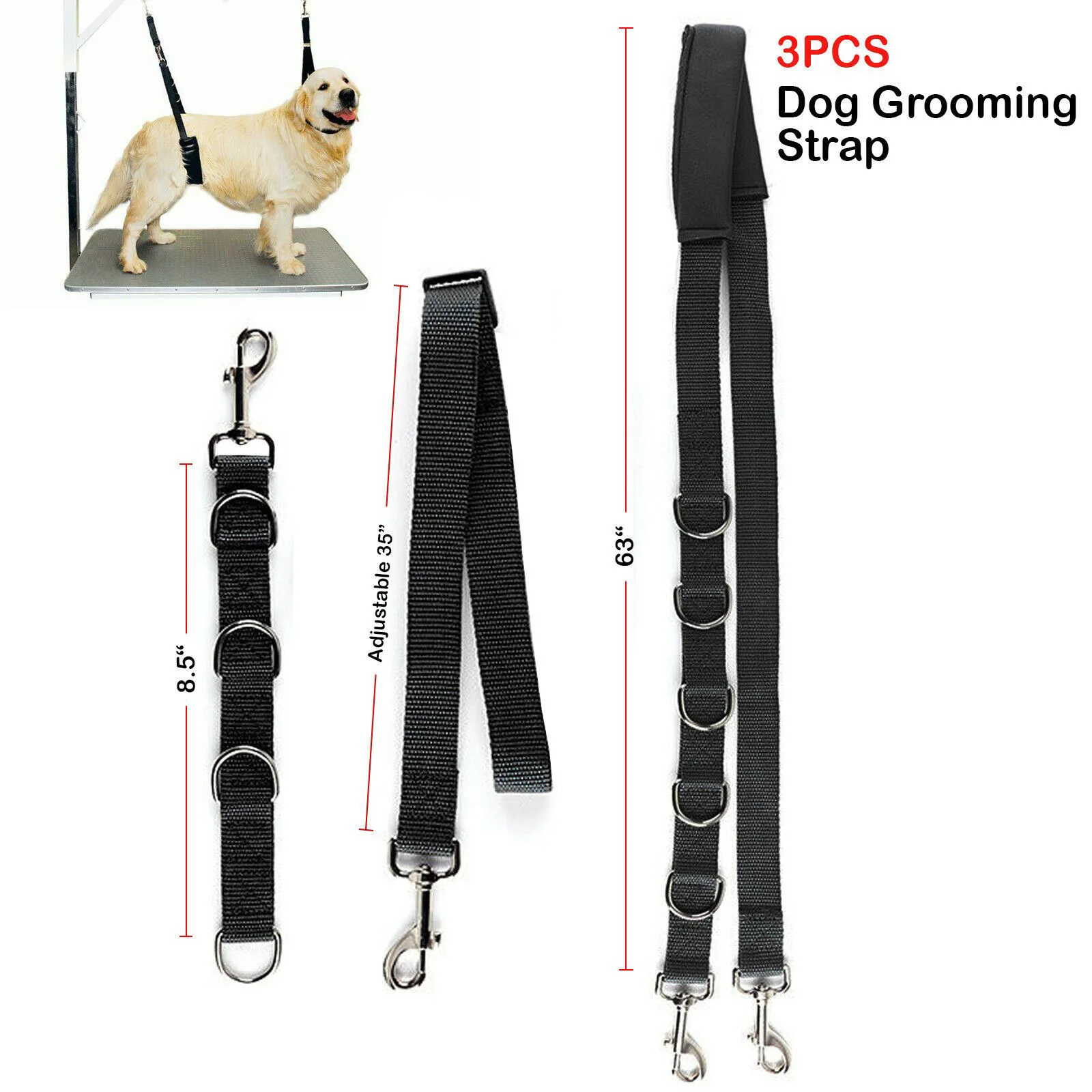 Pet Grooming Strap Set Dog Leash Solid Dog Chain Dog Collar Bath Supplies Grooming Rope