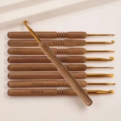 

9Pcs Fine Workmanship Crochet Hooks Set Durable Knitting Needles for Home Supplies Gifts Crochet Hook Knitting Hook