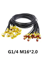 Manómetro de presión, manguera de medición de 63MPA, Conector de manguera de prueba hidráulica G1 4 M16 x 2,0, tubo de línea de aceite de alta presión para excavadora