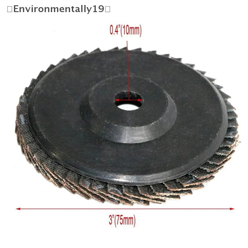 1pc 75mm 3 Polegada disco de lixamento aba plana 80 grit rebolos lâminas corte madeira para moedor ângulo