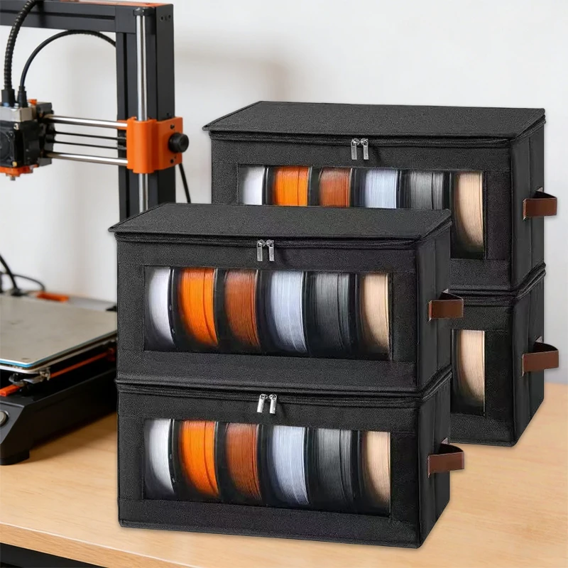 Filament Storage Bag - 3D Printer Filament Storage Containers, 3D Printing Accessories Holder Rack for Home, Office Workshop