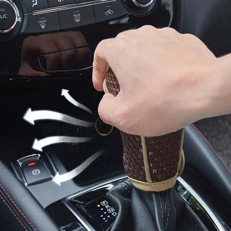 Universal Car Gear Shift Cover Manual Automatic Interior Protection Non Slip Comfortable Gear Handle Decor for Upgrade