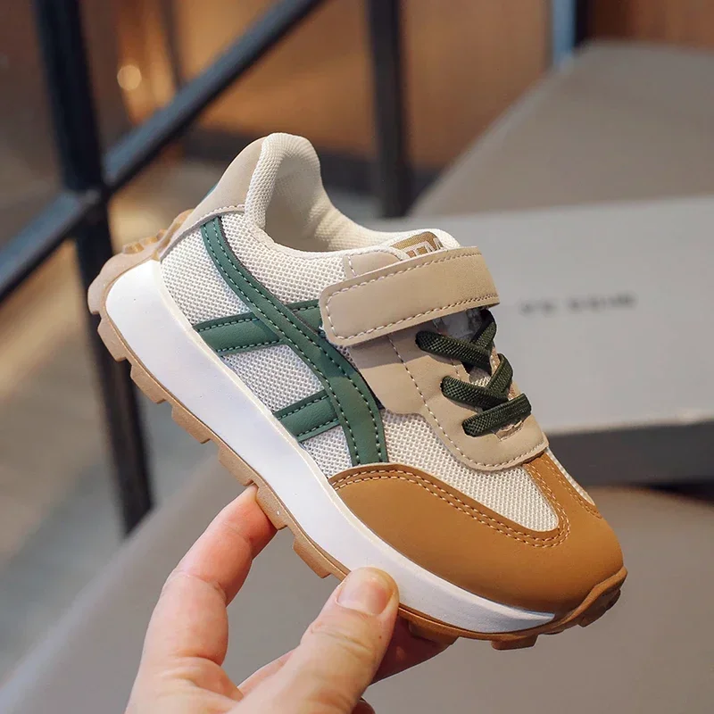 All Seasons Children's Sneakers 2025 New Mesh Breathable Middle and Large Children's Casual Shoes Boys and Girls Tennis Shoes