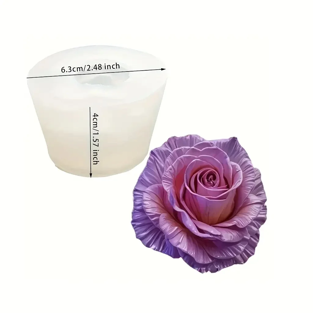 Bloem Bloom Rose Vorm Siliconen DIY 3D Cakevorm Fondant Zeep Cupcake Snoep Chocolade Jelly Decoratie Bakgereedschap Mallen