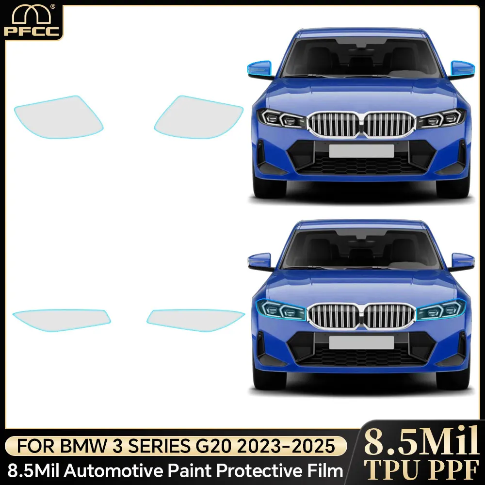 

Car Clear PPF TPU Transparent Headlight Rearview Film Body StickerPre-Cut Paint Protection Film For BMW 3 SERIES G20 2023-UP