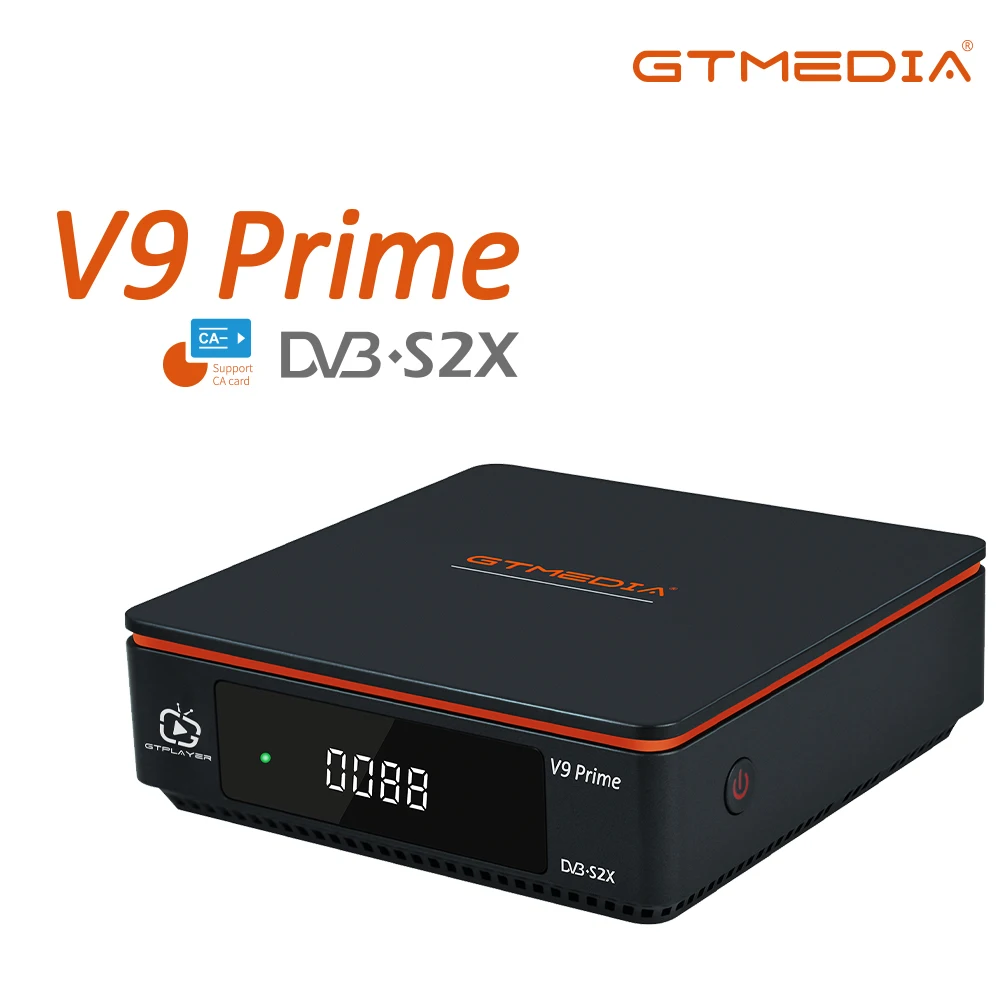 GTmedia V9 Prime Super DVB-S2 جهاز استقبال الأقمار الصناعية يدعم MARS H.265 Standard V8 Nova/Honor V8X Turbo Built WiFi Set Top Box