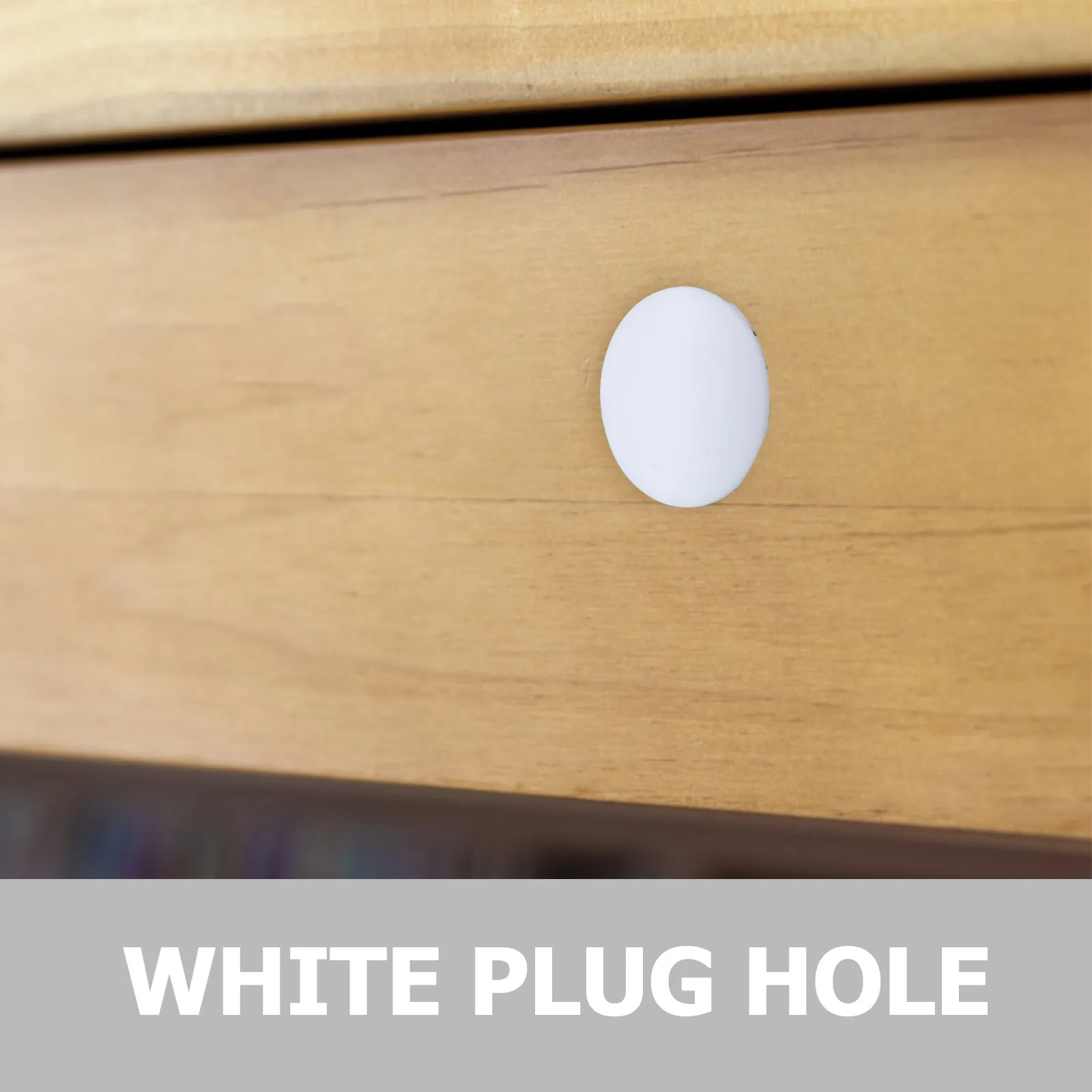 1Set Round Sturdy Plastic Furniture Hole Plugs Snap-in Decorative Hole Cover Caps for Cabinet Cupboard Dresser Table Leg Holes
