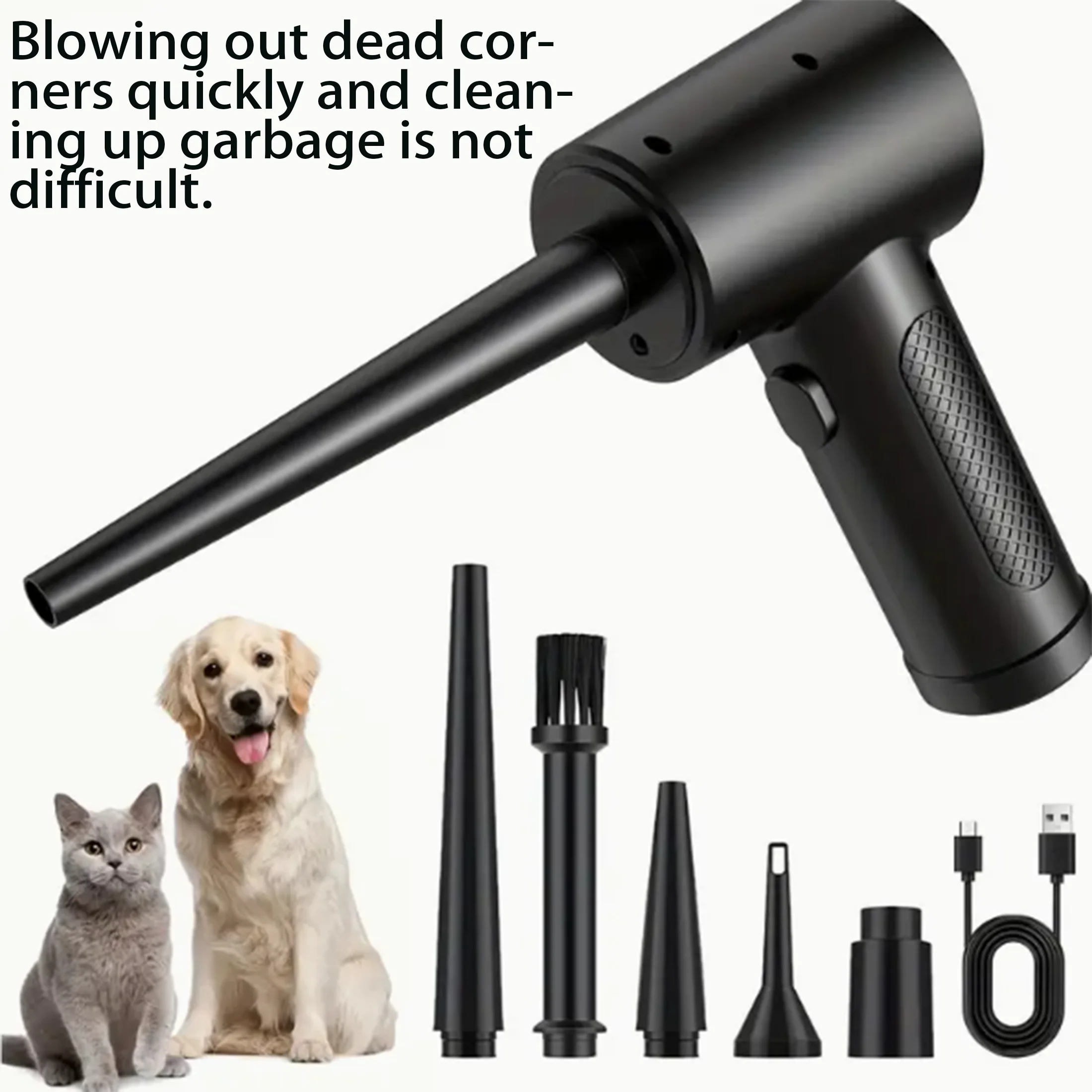

1pc Blower and Vacuum Combo, WirelessCarVacuumCleaner,PortableforHomeandVehicleUse,StrongSuction,HighPowerMini, dealGift for