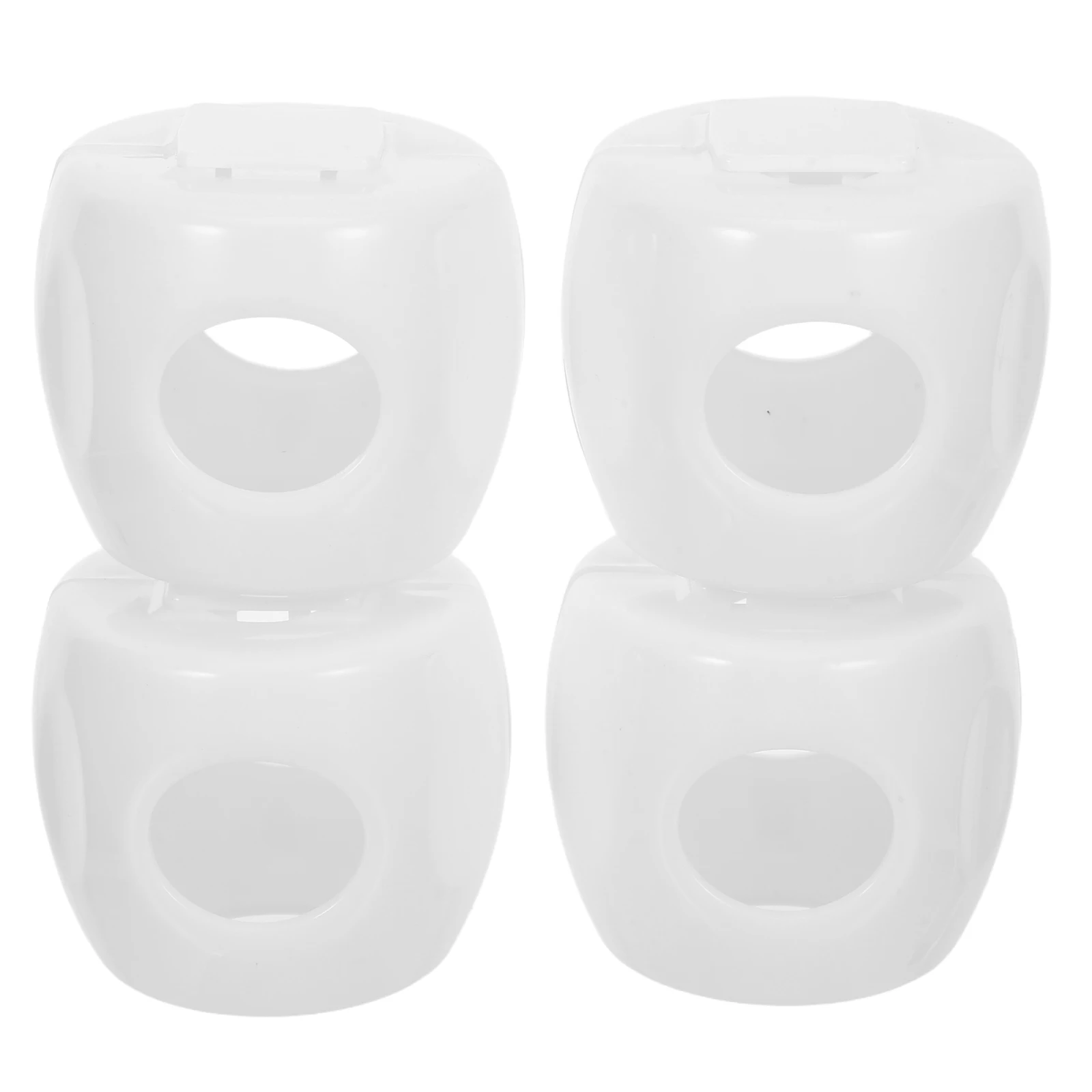 

4pcs Child Proof Door Knob Covers Baby Safety Locks for Toddler Round Handles No Damage Easy Install Durable Material Smooth