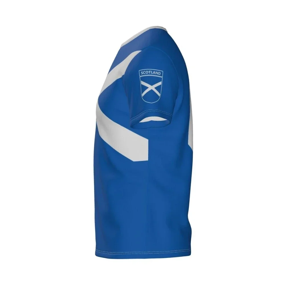 تيشيرت مطبوع عليه شارة العلم الاسكتلندي للرجال والنساء ، فريق كرة قدم ، هدية ، تيشيرتات رسومية ، توبات رياضية غير رسمية ، صيف ، جديد ، معجبين