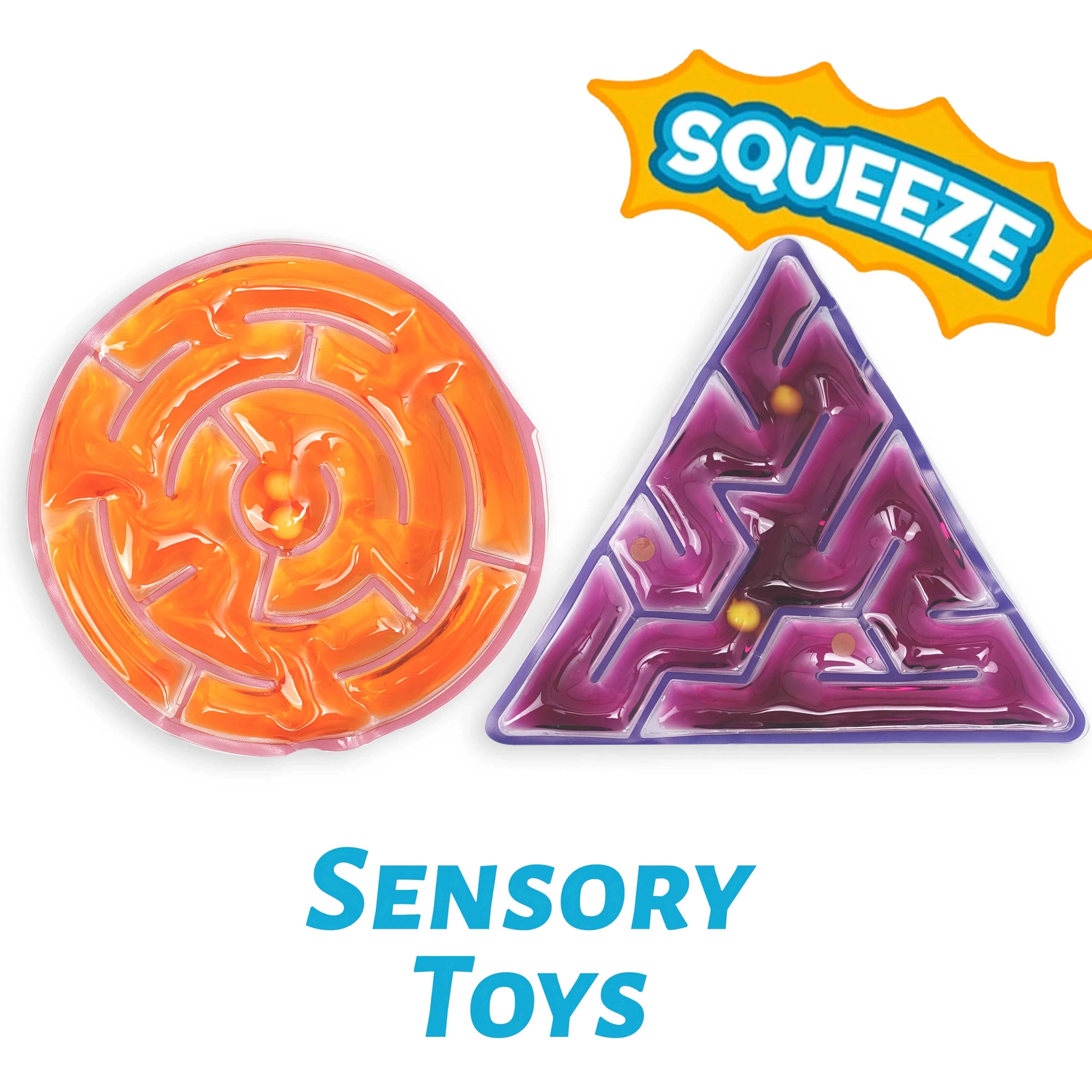 

1pc Sensory Calming Toy for Kids, Fun Educational Stress Relief for Classroom Home Travel, Mixed Colors Durable PE