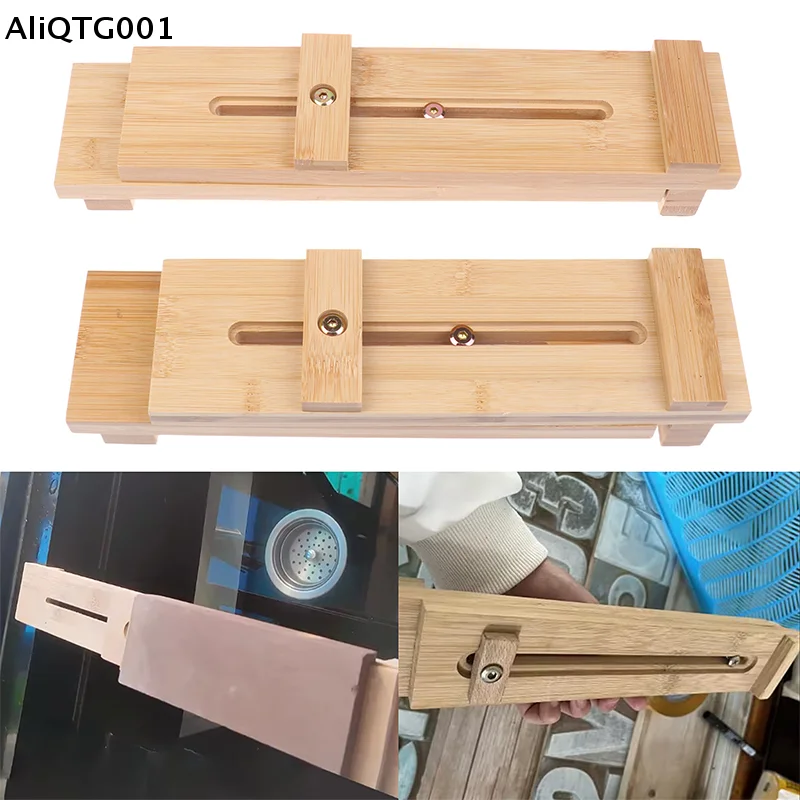 

Регулируемый деревянный держатель для точильного камня, подставка для точильного камня для раздвижного бамбукового телескопического крепежного аксессуара