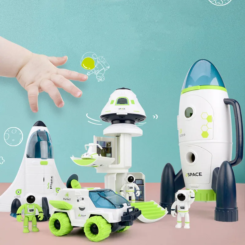 

Hot Space Shuttle Toys Children's Early Education Toys Space Rocket Space Station Astronaut Early Educational Model